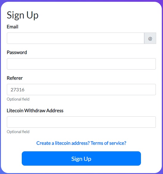 регистрация на free litecoin com